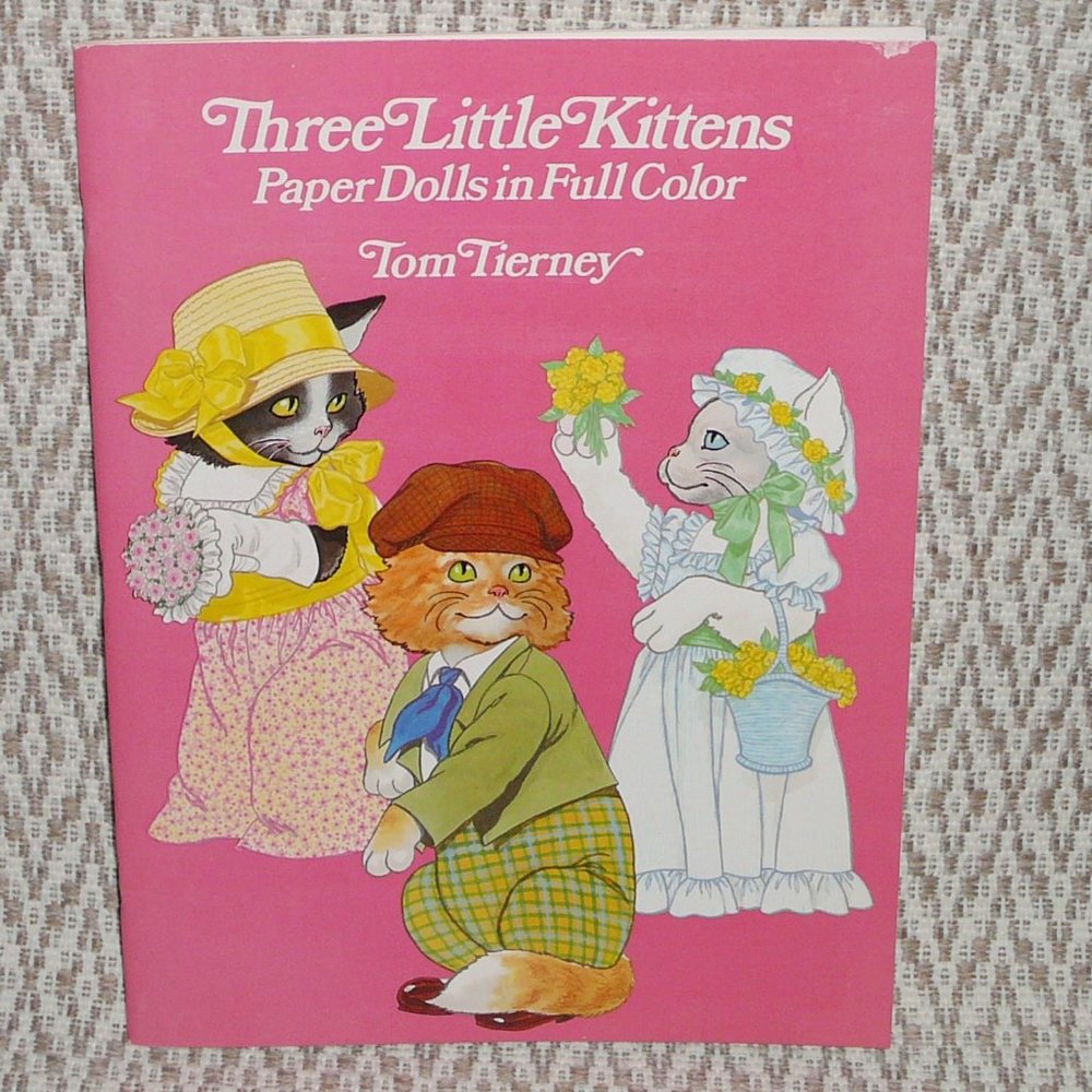 Three Little Kittens Vintage Paper Dolls